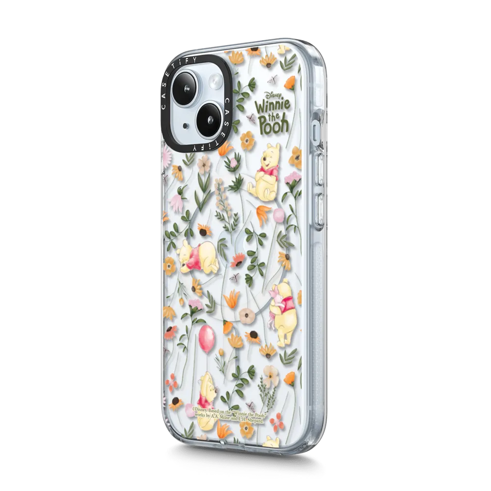 Clear iPhone 15 Plus Case MagSafe Compatible - Vintage Floral Case