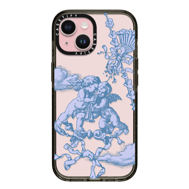 CASETiFY iPhone 15 ケース ブラック インパクトケース Cloud At Lover's Gate