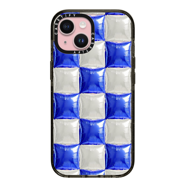 CASETiFY iPhone 15 ケース ブラック インパクトケース MagSafe対応 Pattern,Y2K Y2K,Pattern Balloon Checkers - Royal Blue Father's Day CASETiFY iPhone 15 ケース ブラック インパクトケース MagSafe対応 Pattern,Y2K Y2K,Pattern Balloon Checkers - Royal Blue Father's Day