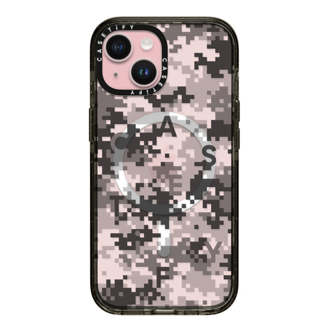 CASETiFY iPhone 15 ケース ブラック インパクトケース MagSafe対応 Pattern Pattern Gray Camo Father's Day CASETiFY iPhone 15 ケース ブラック インパクトケース MagSafe対応 Pattern Pattern Gray Camo Father's Day