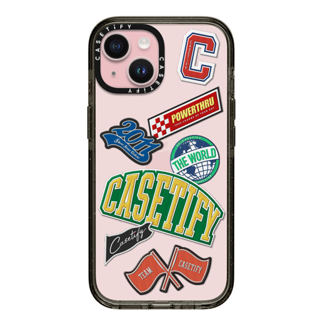 CASETiFY iPhone 15 ケース ブラック インパクトケース Y2K CASETiFY University