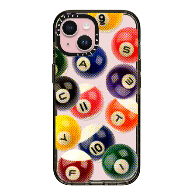 CASETiFY iPhone 15 ケース ブラック インパクトケース Sport Billiard