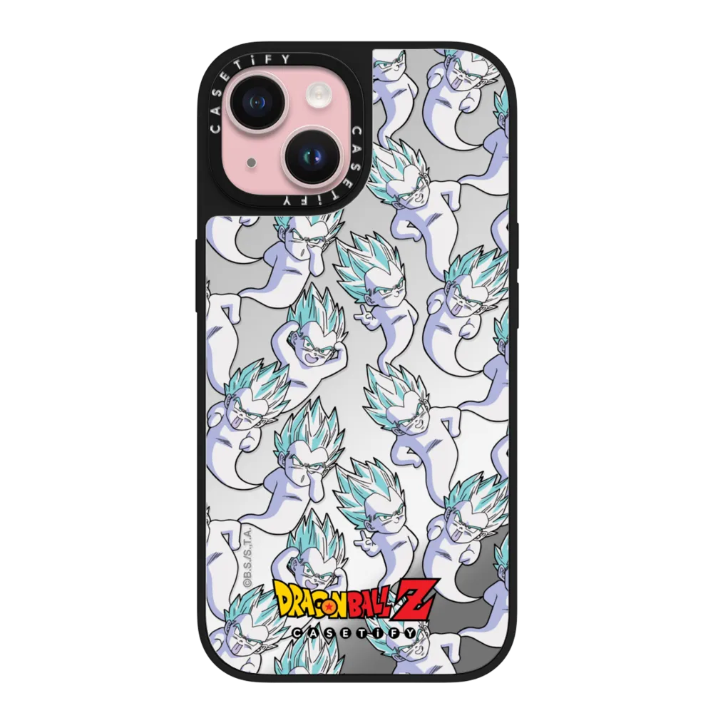 Mirror iPhone 15 Case MagSafe Compatible - GOTENKS : SUPER GHOST KAMIKAZE ATTACK Pattern Case