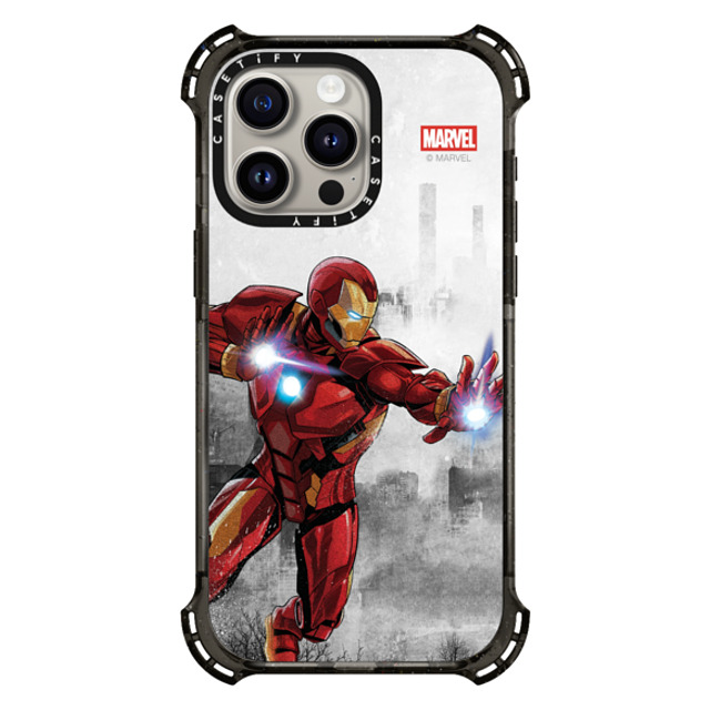 Marvel VS x CASETiFY iPhone 15 Pro Max �P�[�X �u���b�N �o�E���X�P�[�X Iron Man VS Case