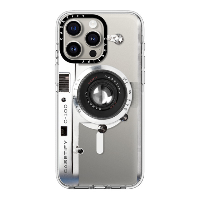 CASETiFY iPhone 15 Pro Max ケース クリア クリア ケース MagSafe対応 Camera Case - Retro casetify