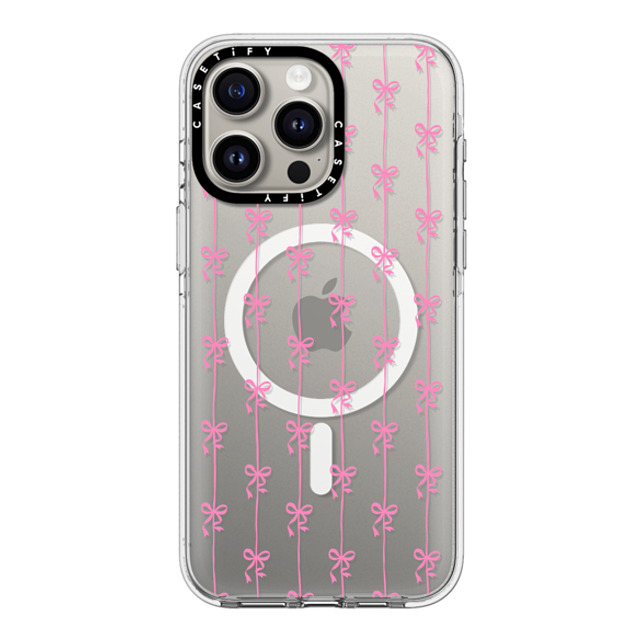 CASETiFY iPhone 15 Pro Max ケース クリア クリア ケース MagSafe対応 Cottagecore Ballet Stripes