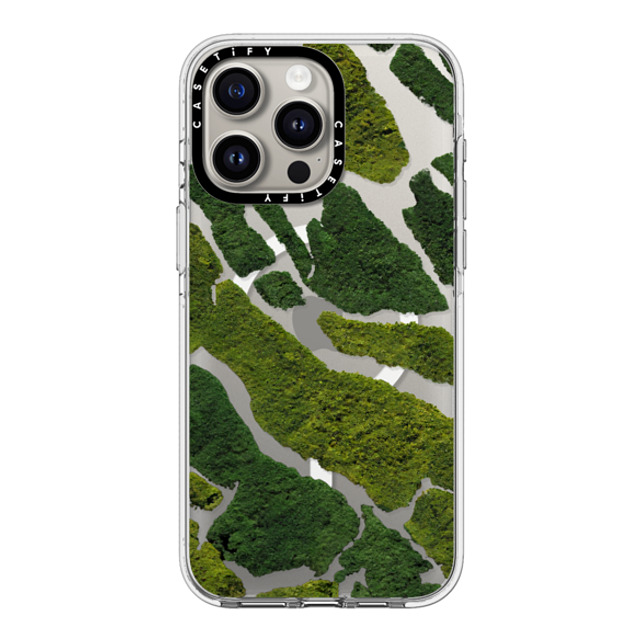 CASETiFY iPhone 15 Pro Max ケース クリア クリア ケース MagSafe対応 nature Moss Camo