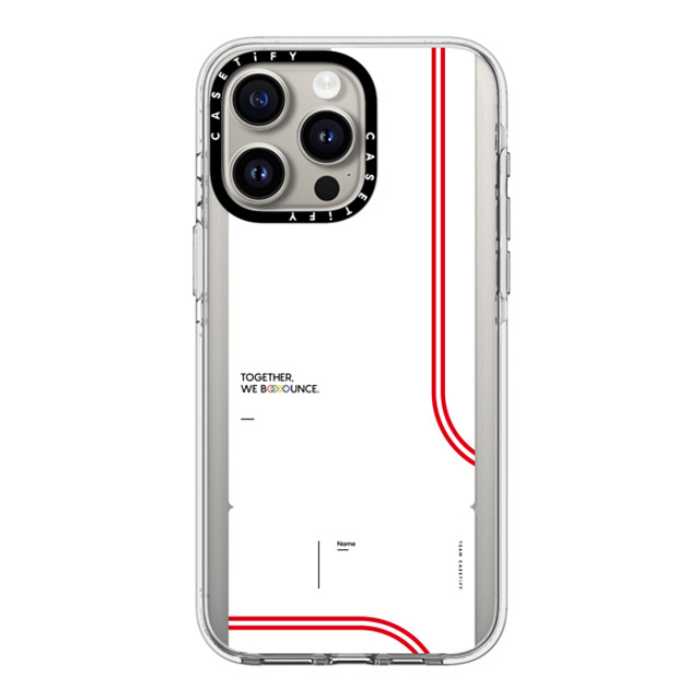 CASETiFY iPhone 15 Pro Max ケース クリア クリア ケース MagSafe対応 Team CASETiFY Ticket Case - White casetify