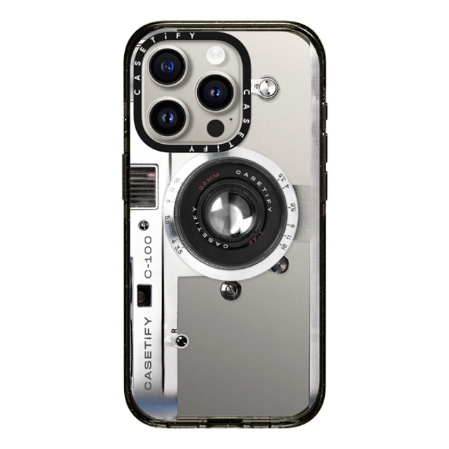 CASETiFY iPhone 15 Pro ケース ブラック インパクトケース Camera Case - Retro casetify