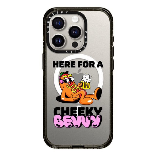 CASETiFY iPhone 15 Pro ケース ブラック インパクトケース MagSafe対応 Cherry チェリー(赤) HERE FOR A CHEEKY BEVVY Father's Day CASETiFY iPhone 15 Pro ケース ブラック インパクトケース MagSafe対応 Cherry チェリー(赤) HERE FOR A CHEEKY BEVVY Father's Day
