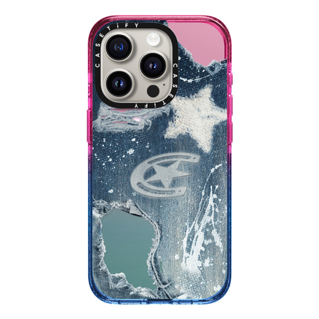 CASETiFY iPhone 15 Pro Case Cotton Candy Impact Case MagSafe Compatible Pattern Pattern Denim Back to School CASETiFY iPhone 15 Pro Case Cotton Candy Impact Case MagSafe Compatible Pattern Pattern Denim Back to School