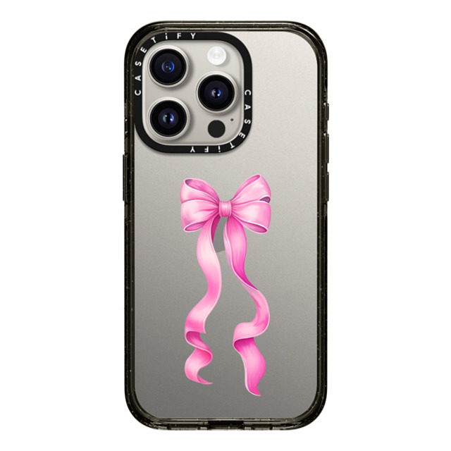 CASETiFY iPhone 15 Pro ケース ブラック インパクトケース Y2K Put A Bow On It