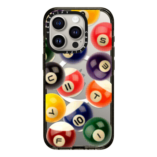 CASETiFY iPhone 15 Pro ケース ブラック インパクトケース MagSafe対応 Sport Billiard