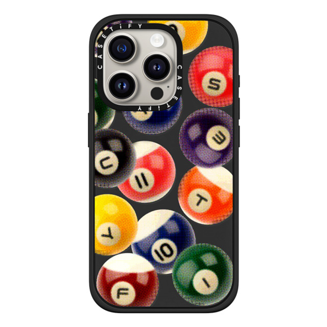 CASETiFY iPhone 15 Pro ケース マットブラック インパクトケース MagSafe対応 Sport Billiard