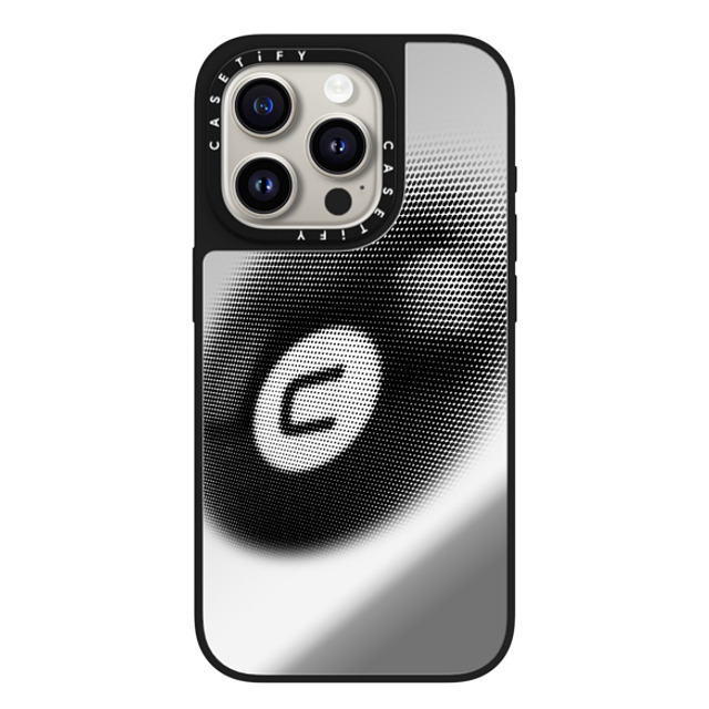 CASETiFY iPhone 15 Pro Case Silver on Black ミラーケース MagSafe対応 Sport 8-Ball CASETiFY iPhone 15 Pro Case Silver on Black ミラーケース MagSafe対応 Sport 8-Ball