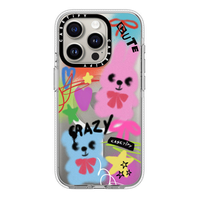 CASETiFY iPhone 15 Pro ケース クリア クリア ケース MagSafe対応 Street Art Cute & Crazy