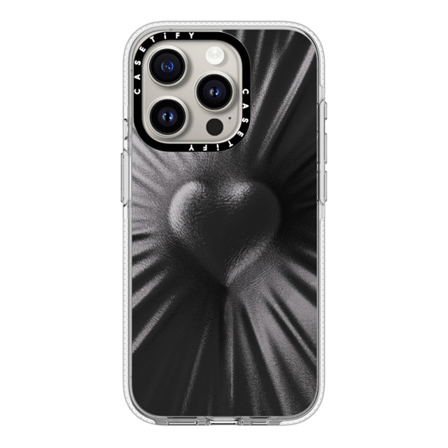 CASETiFY iPhone 15 Pro ケース クリア クリア ケース MagSafe対応 Y2K Leather Heart