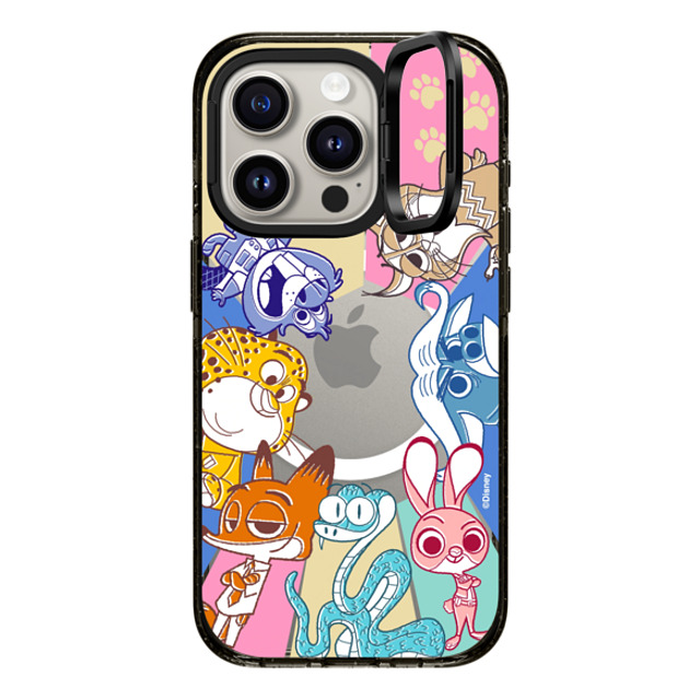 Zootopia 2 x CASETiFY iPhone 15 Pro Case Black Impact Ring Stand Case MagSafe Compatible Zootopia 2 Can be Anything Case