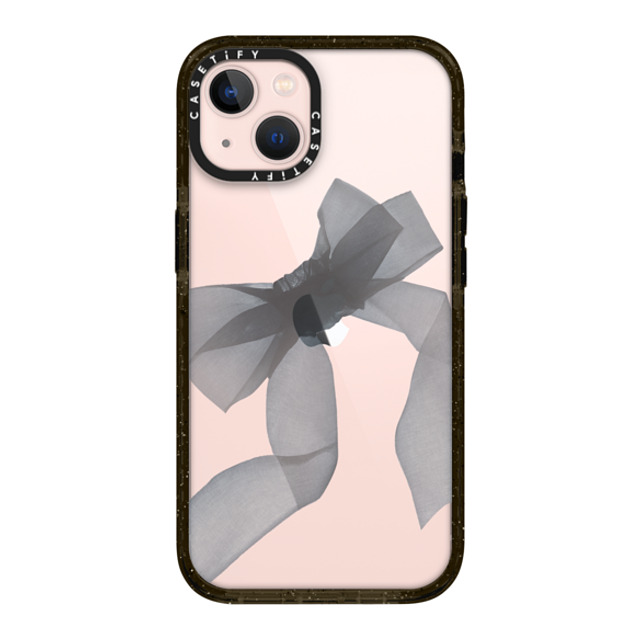 CASETiFY iPhone 13 ケース ブラック インパクトケース Y2K Black Organza Ribbon