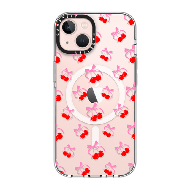 CASETiFY iPhone 13 ケース クリア クリア ケース MagSafe対応 Pattern Cherries Jubilee