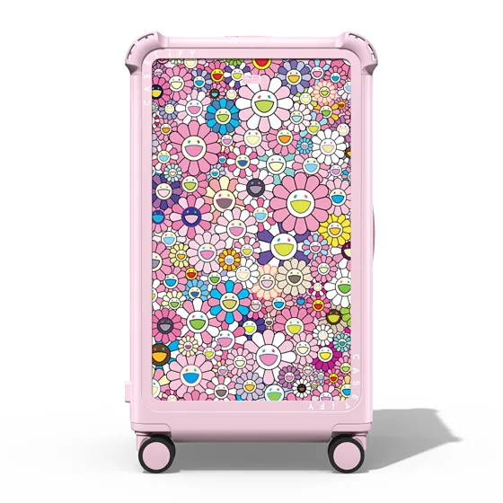 Bounce Suit29" Check-In Trunk Suitcase Case - SMILE (RED) CHECK-IN TRUNK SUITCASE