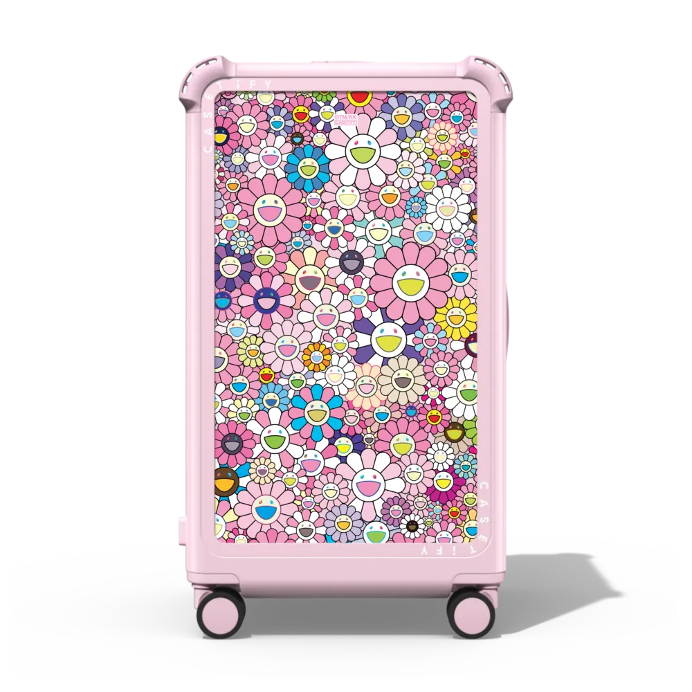 Bounce Suit29" Check-In Trunk Suitcase Case - FLOWERS BLOOM (PINK) CHECK-IN TRUNK SUITCASE