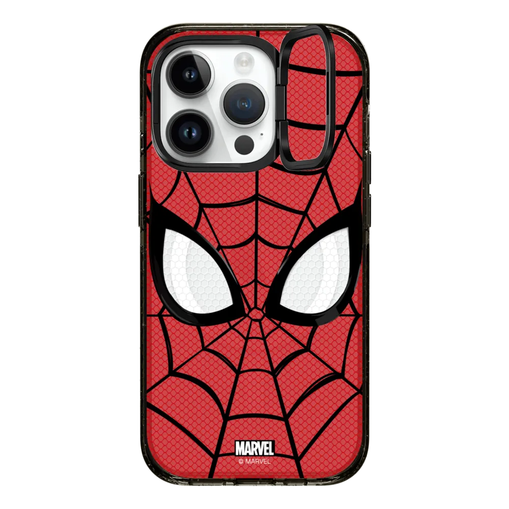 Impact Ring Stand iPhone 14 Pro Case MagSafe Compatible - Spider-Man Mask Case
