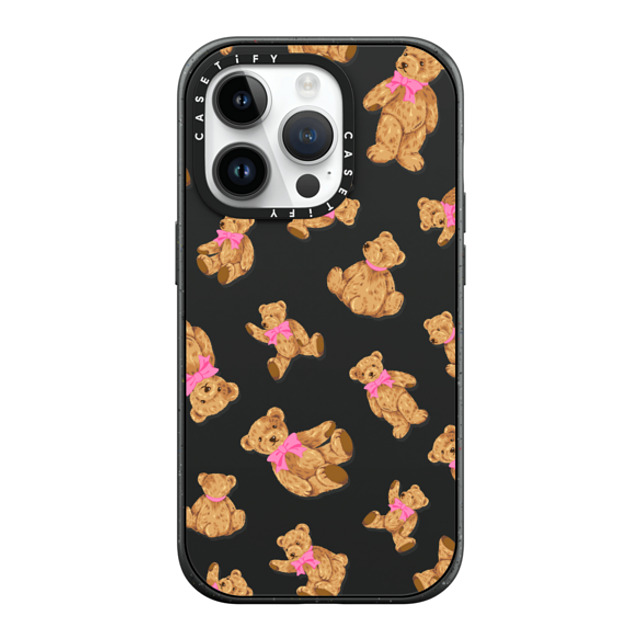 CASETiFY iPhone 14 Pro ケース マットブラック インパクトケース MagSafe対応 Animal,Pattern Beary Sweet