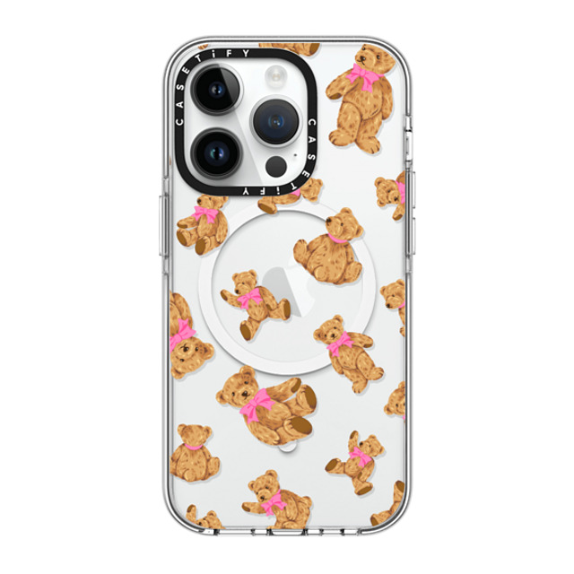 CASETiFY iPhone 14 Pro ケース クリア クリア ケース MagSafe対応 Animal,Pattern Beary Sweet