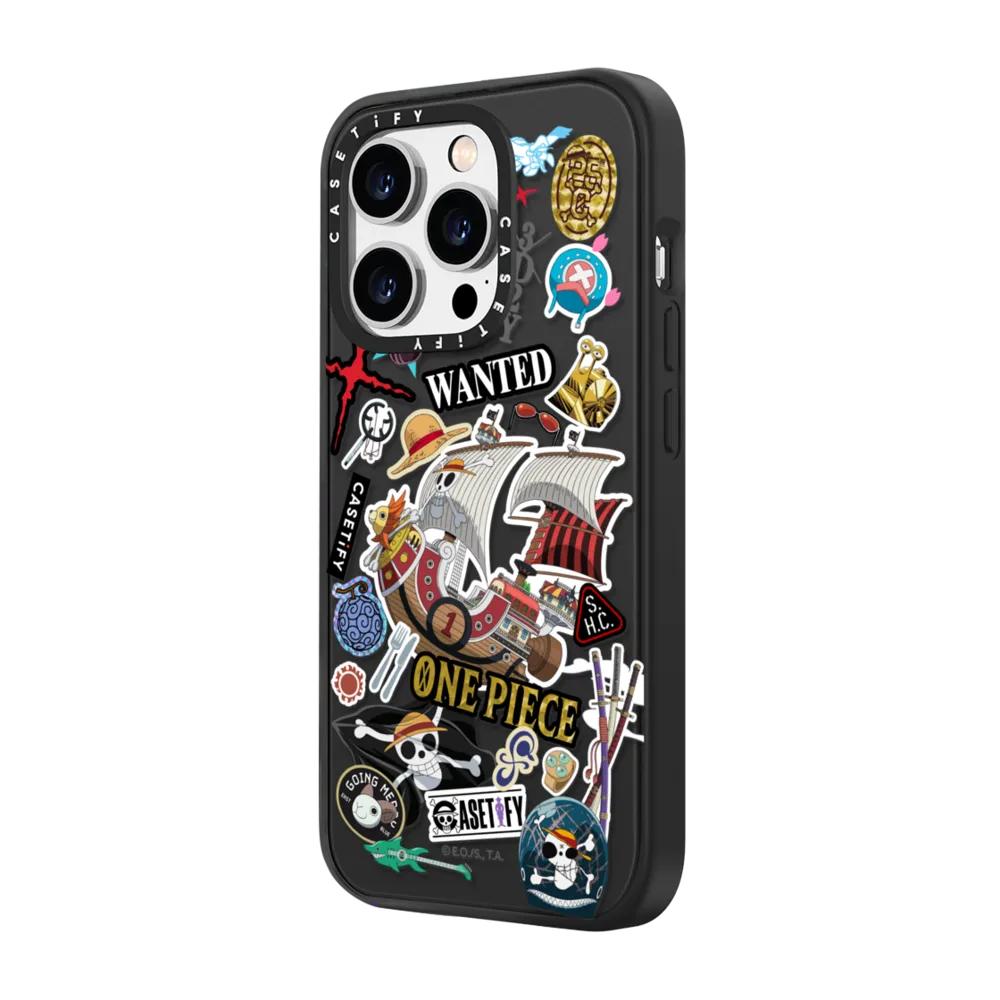 Impact iPhone 14 Pro Max Case MagSafe Compatible - ONE PIECE 25th Straw Hat Crew Sticker Case