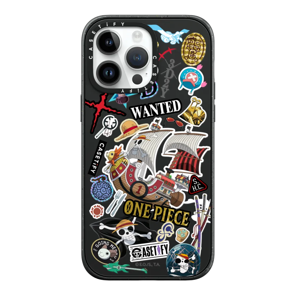 Impact iPhone 14 Pro Max Case MagSafe Compatible - ONE PIECE 25th Straw Hat Crew Sticker Case