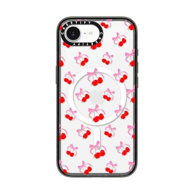 CASETiFY iPhone 16e Case Black Impact Case MagSafe Compatible Cherry,Ribbon Cherry,Ribbon,Pattern Cherries Jubilee Back to School CASETiFY iPhone 16e Case Black Impact Case MagSafe Compatible Cherry,Ribbon Cherry,Ribbon,Pattern Cherries Jubilee Back to School