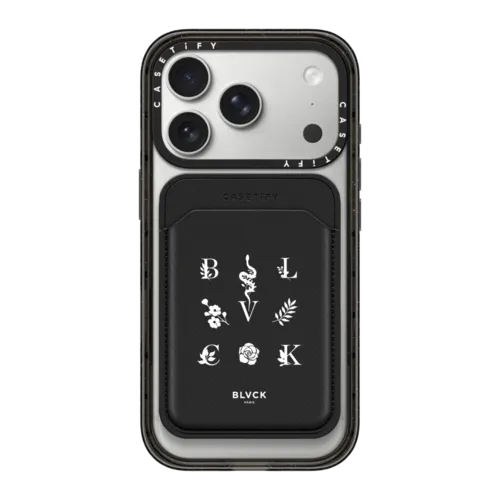 Snappy MagSafe Wallet - BLVCK Floral Logo Snappy Wallet