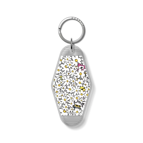 Keychain Tag - Daisy Keychain Tag