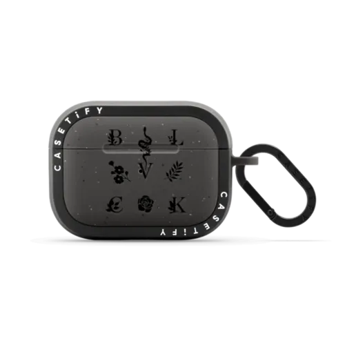 AirPods Pro 2 - BLVCK Floral Logo Earbuds Case