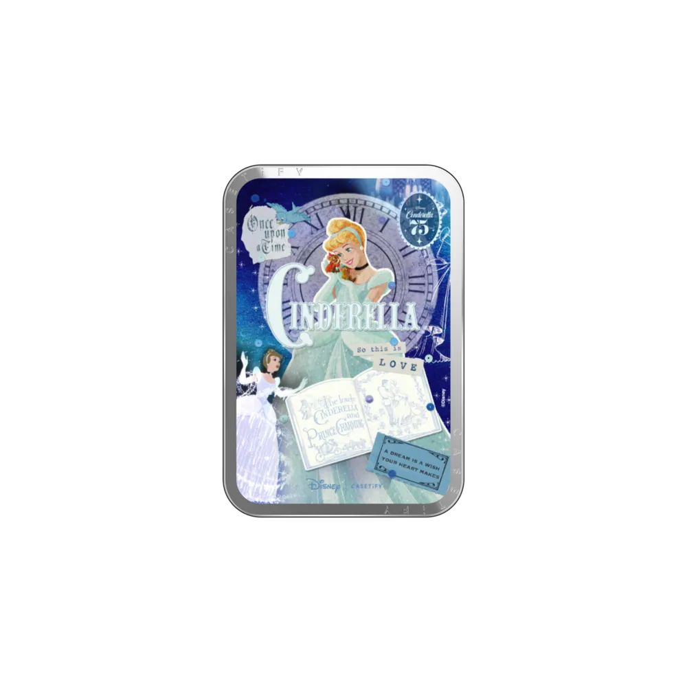 Snappy™ Mirror Cardholder Stand MagSafe Compatible - Cinderella's 75th Vintage Scrapbook Snappy Cardholder Stand