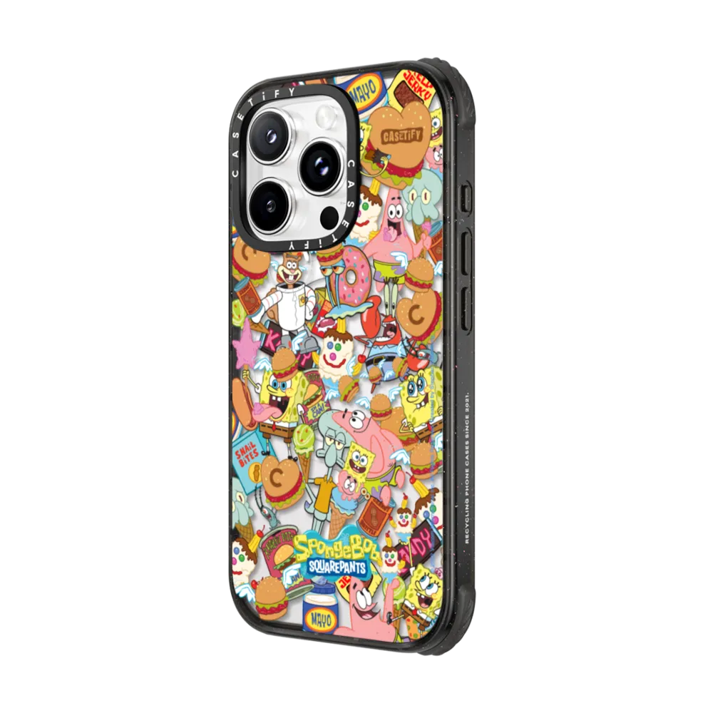 Ultra Impact iPhone 16 Pro Max Case MagSafe Compatible - SpongeBob Picnic Jumble Case