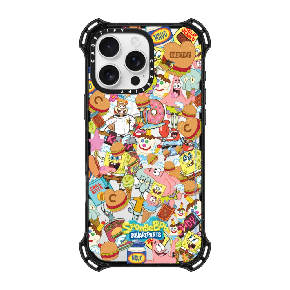 Bounce iPhone 16 Pro Max Case MagSafe Compatible - SpongeBob Picnic Jumble Case