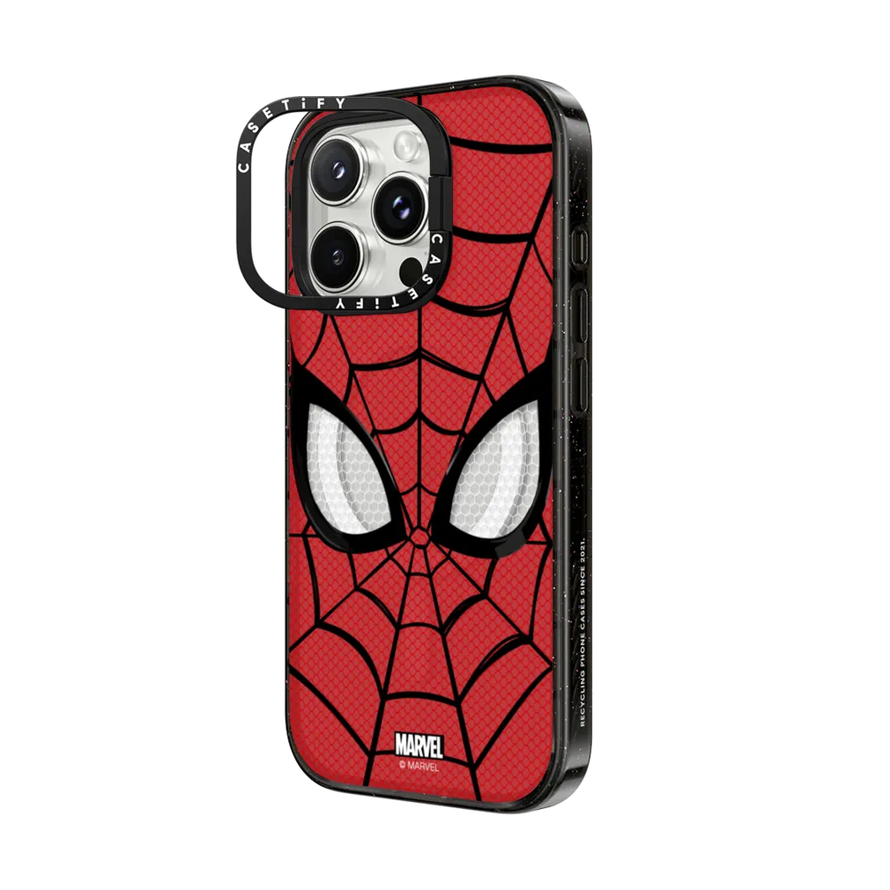Impact Ring Stand iPhone 16 Pro Max Case MagSafe Compatible - Spider-Man Mask Case