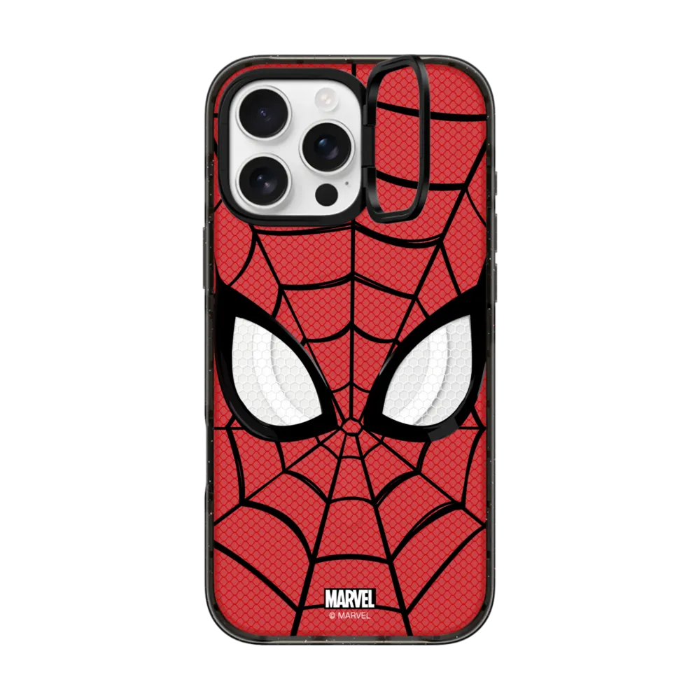 Impact Ring Stand iPhone 16 Pro Max Case MagSafe Compatible - Spider-Man Mask Case