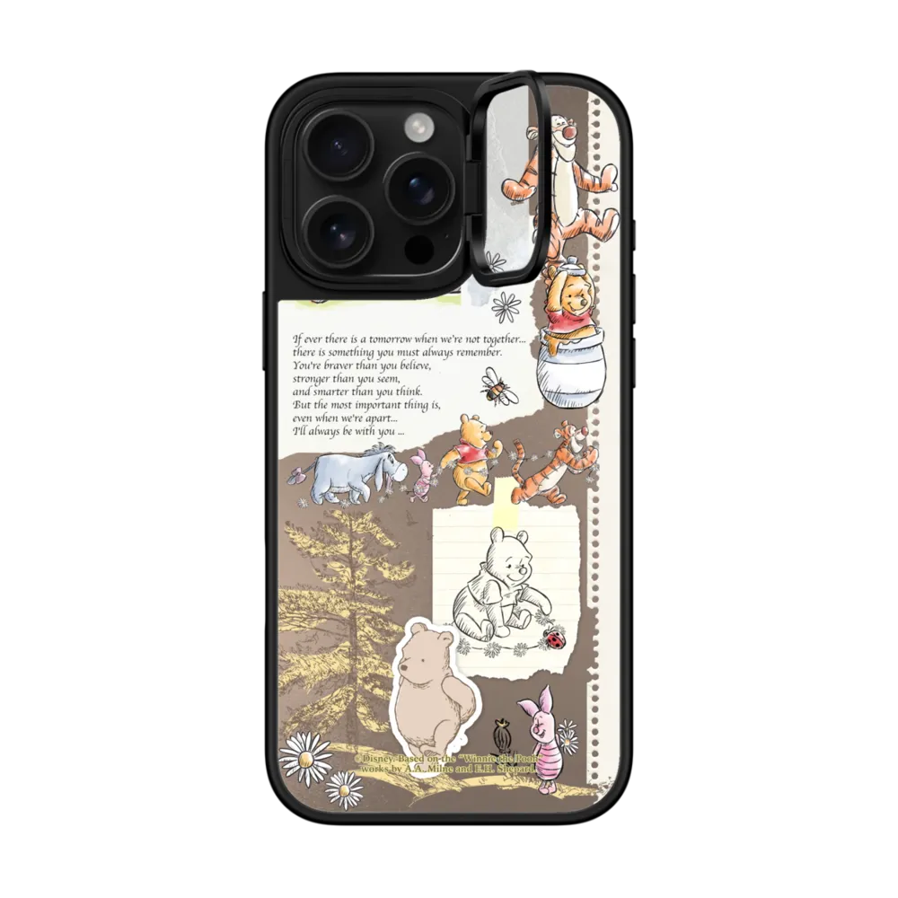 Mirror Ring Stand iPhone 16 Pro Max Case MagSafe Compatible - Vintage Collage Case