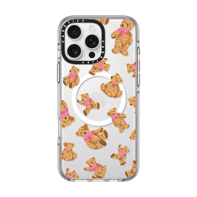 CASETiFY iPhone 16 Pro Max ケース クリア クリア ケース MagSafe対応 Animal,Pattern Beary Sweet