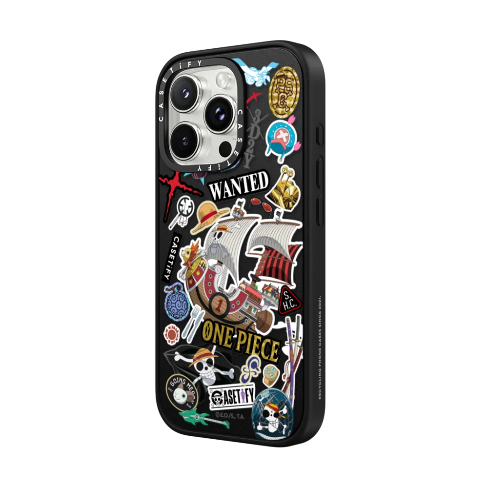 Impact iPhone 16 Pro Max Case MagSafe Compatible - ONE PIECE 25th Straw Hat Crew Sticker Case