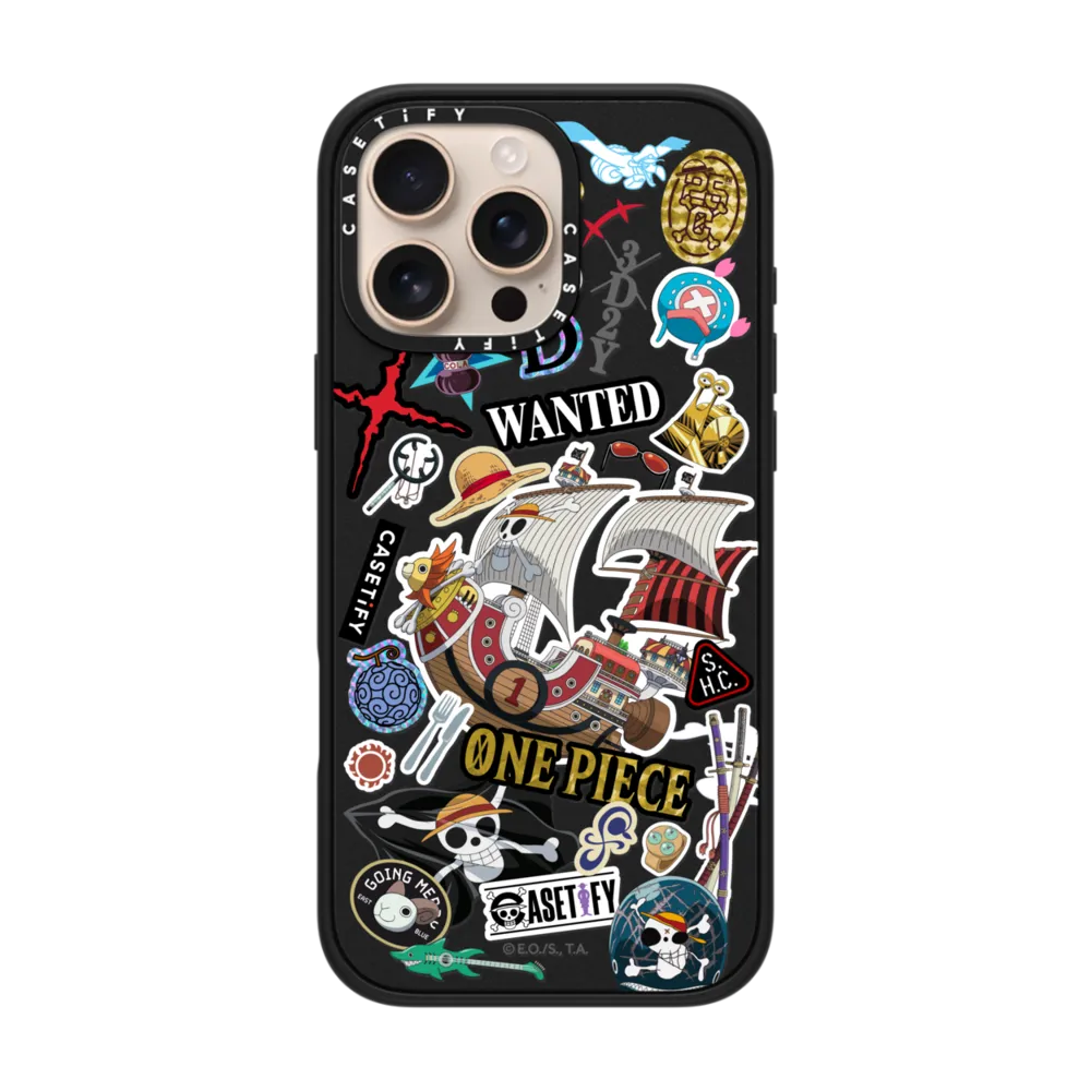 Impact iPhone 16 Pro Max Case MagSafe Compatible - ONE PIECE 25th Straw Hat Crew Sticker Case