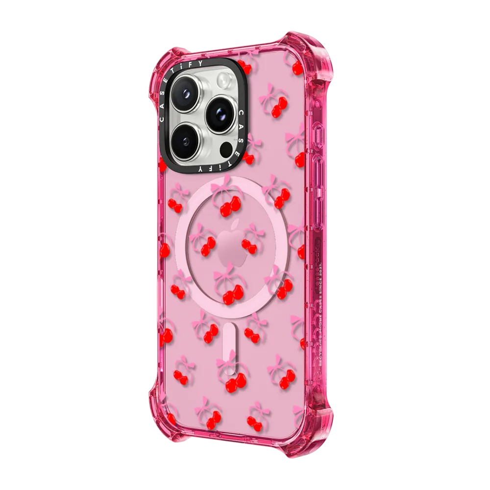Bounce iPhone 16 Pro Max Case MagSafe Compatible - Cherries Jubilee