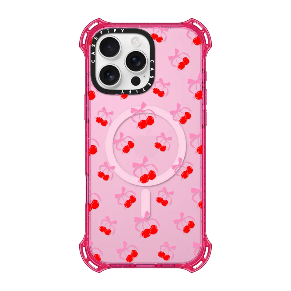 Bounce iPhone 16 Pro Max Case MagSafe Compatible - Cherries Jubilee
