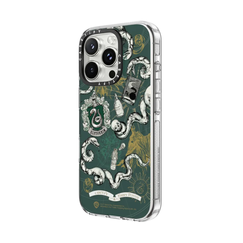 Clear iPhone 16 Pro Max Case MagSafe Compatible - Slytherin Case