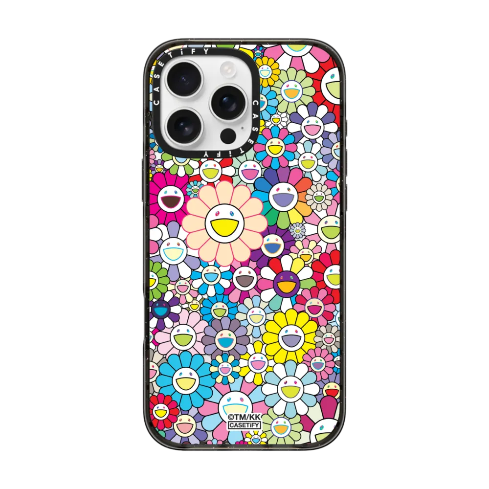 Impact iPhone 16 Pro Max Case MagSafe Compatible - FLOWERS BLOOM (RAINBOW) PHONE CASE