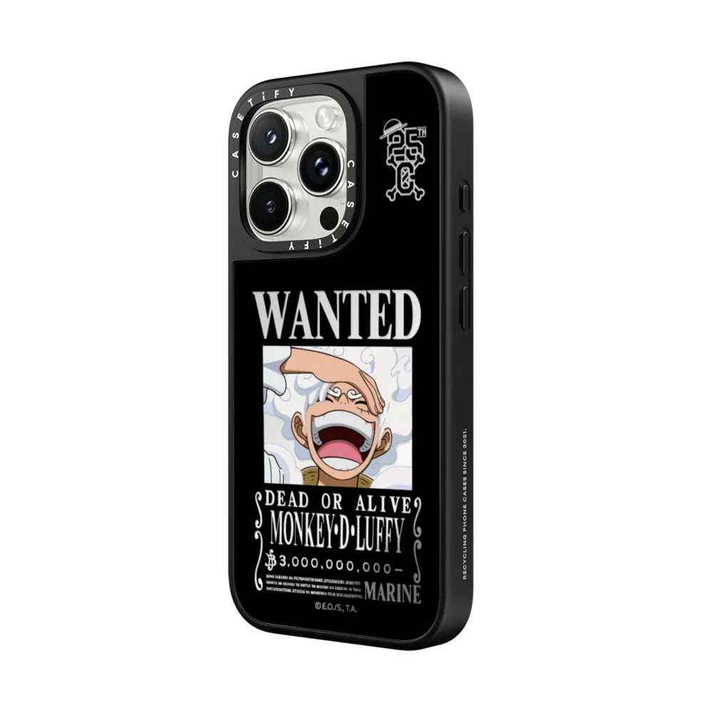 Mirror iPhone 16 Pro Max Case MagSafe Compatible - WANTED Luffy Case