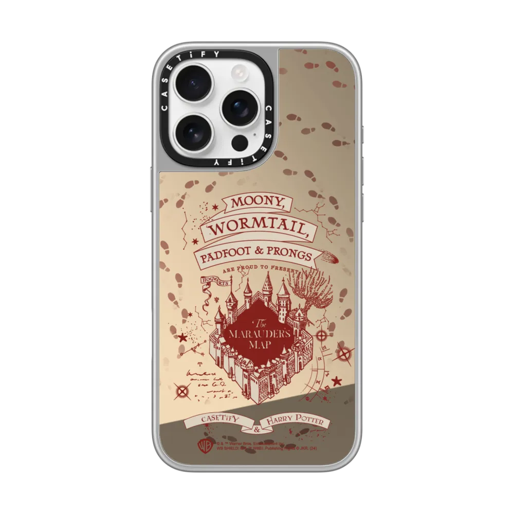 Mirror iPhone 16 Pro Max Case MagSafe Compatible - Marauder's Map Case